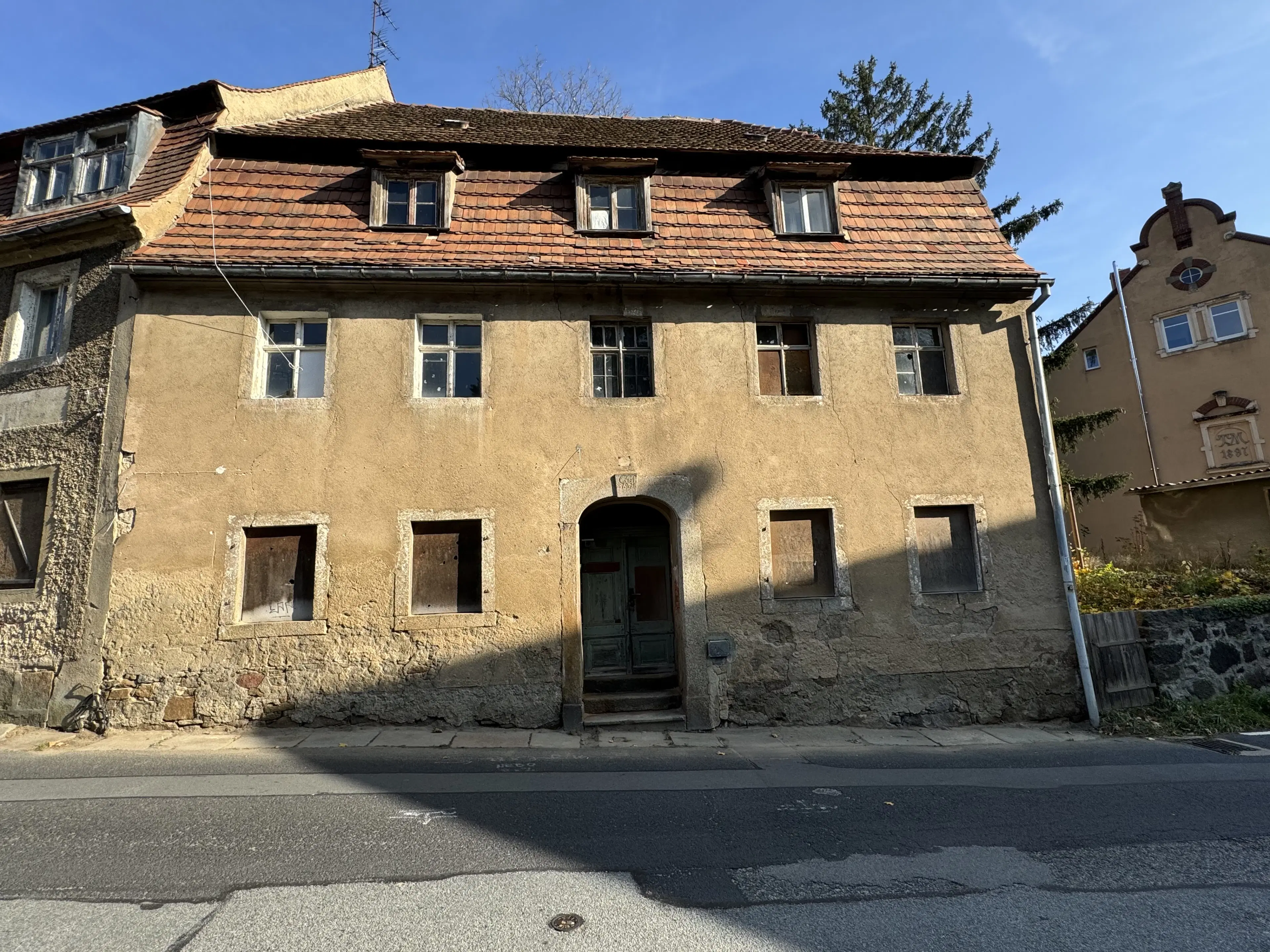 Twee historische panden in het centrum van Löbau - Duitsland