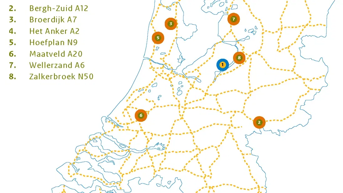 Huurrechten van 8 benzinestationlocaties iov. Rijksvastgoedbedrijf