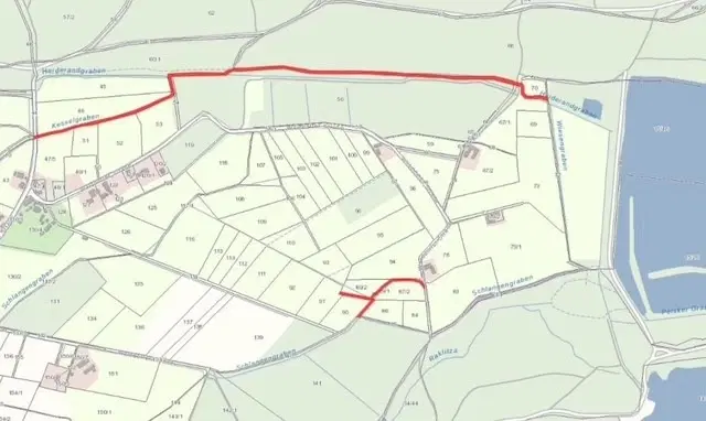 Ca. 5.060 m² perceel / bootcampbaan in Daubitz, Weißwasser - Duitsland
