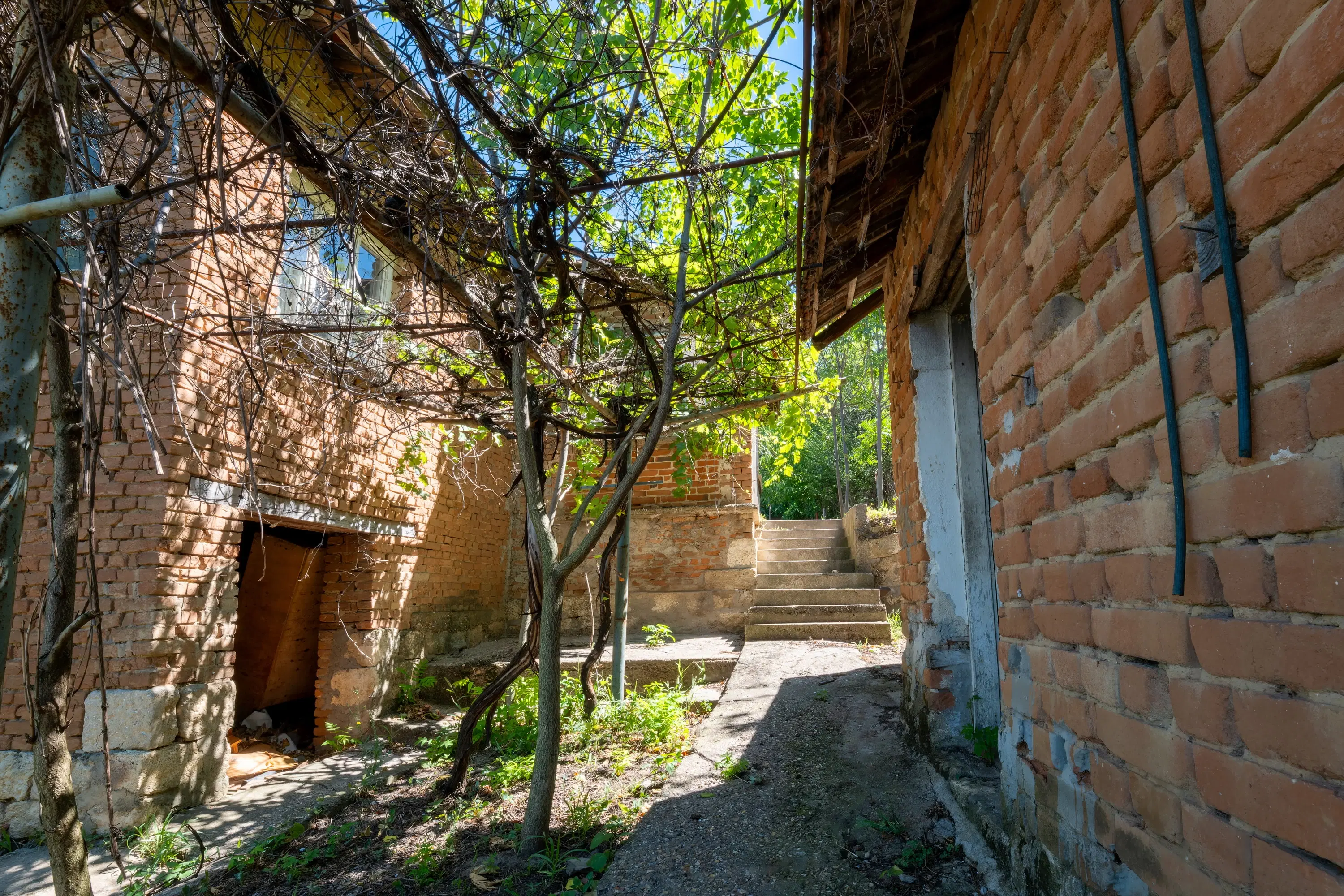 2 verdiepingen tellend huis met uitzicht op de Donau, bijgebouwen + 967 m² grond in Ostrov - Bulgarije