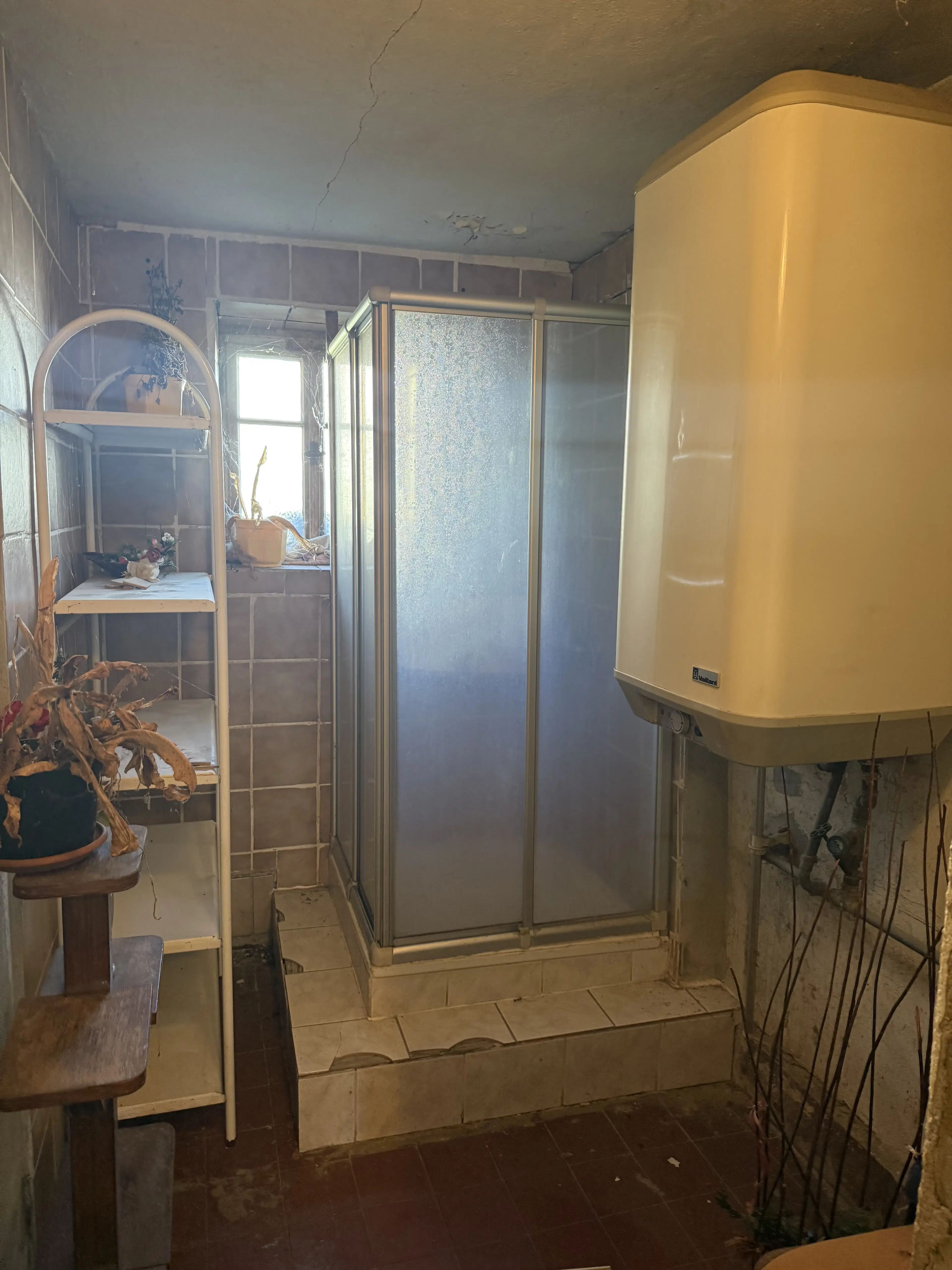 Vakwerkhuis met verpachte garages naast Löbau, Niedercunnersdorf - Duitsland