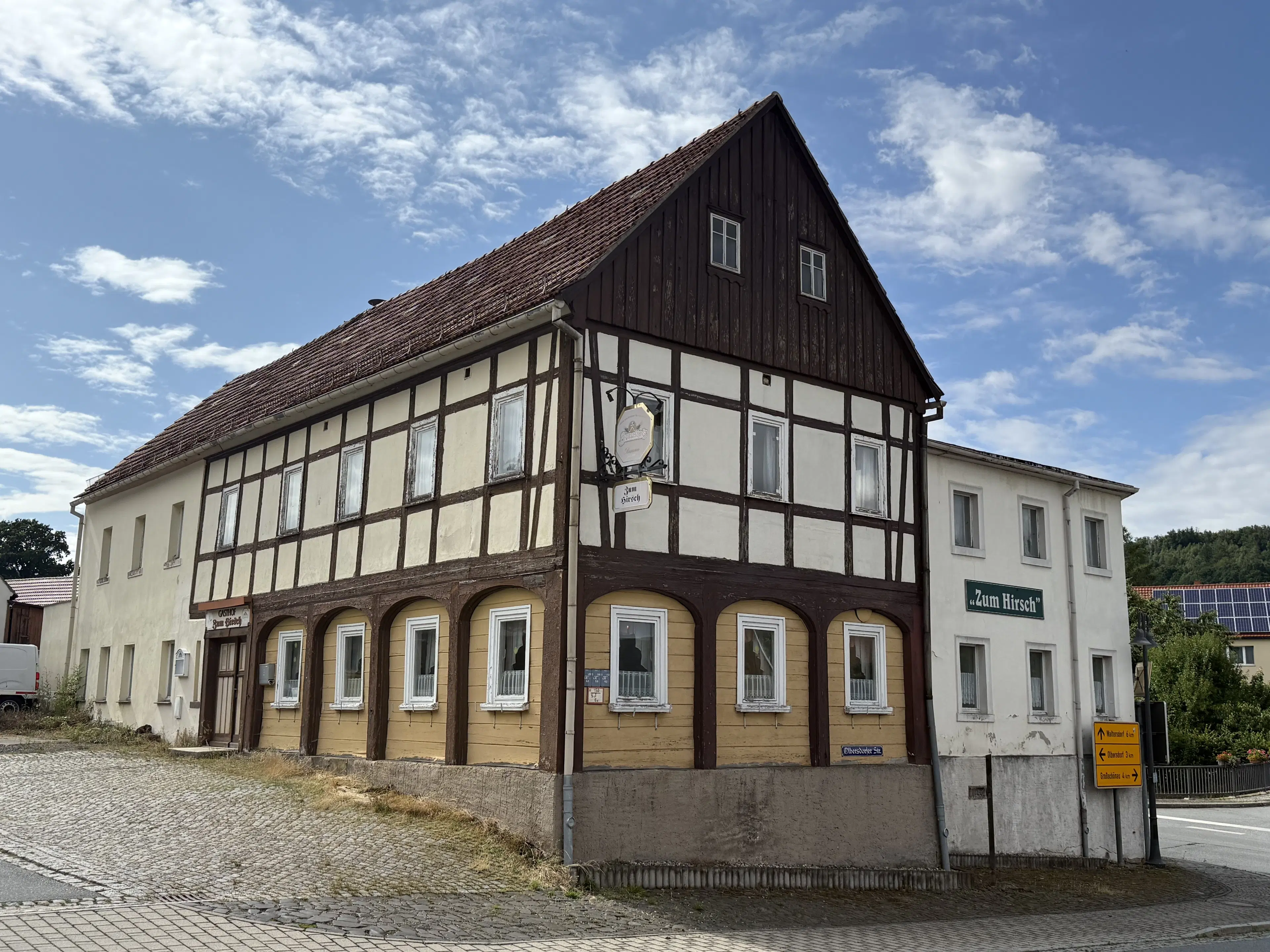 Restaurant "Zum Hirsch" in Bertsdorf-Hörnitz, Saksen - Duitsland