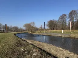 Vakwerkhuis nabij drielandenpunt Duitsland, Tsjechië en Polen in Hirschfelde, Duitsland