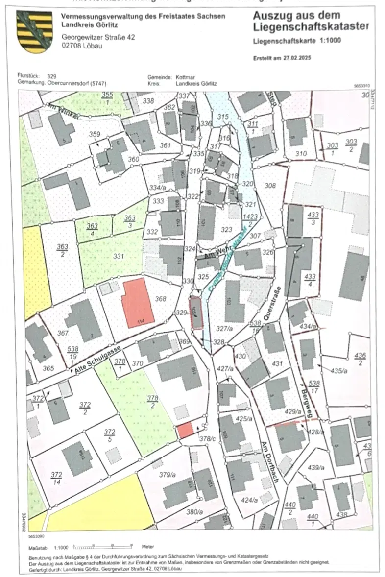 Traditioneel vakwerkhuis in Obercunnersdorf, Bautzen - Duitsland