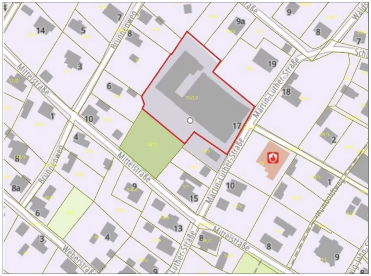 Voormalige textielfabriek op perceel van 5.493 m² - Walddorf- Duitsland