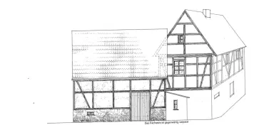 Vrijstaande vakwerkwoning op 290 m² eigendomsperceel in Langenleuba-Niederhain - Duitsland