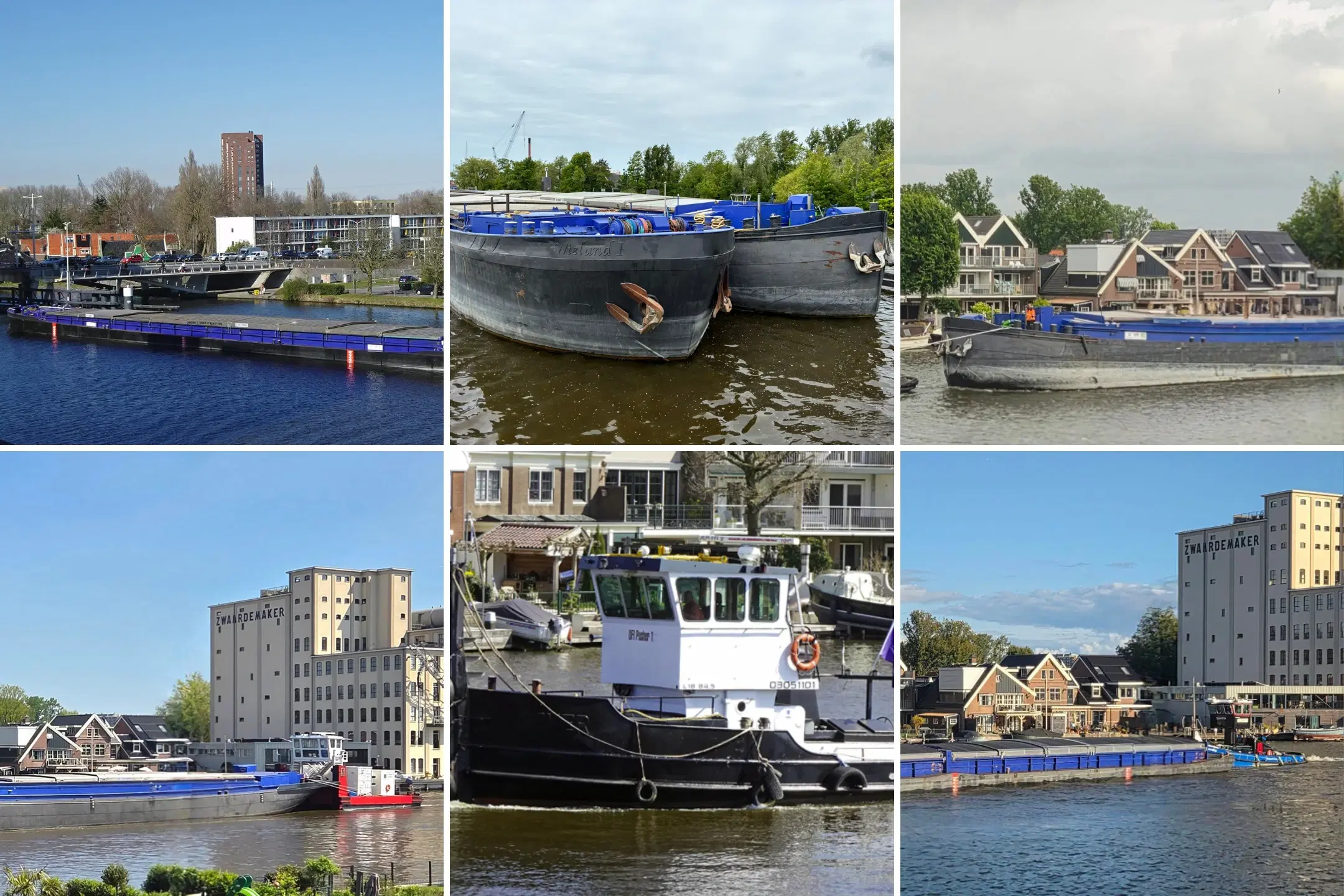 Combinatieveiling Ofi Barge 1, 2, 3, 4 en Jansma Barge 105 boten te Zaandam & Ofi Pusher 1 te Sumar (Bergum)