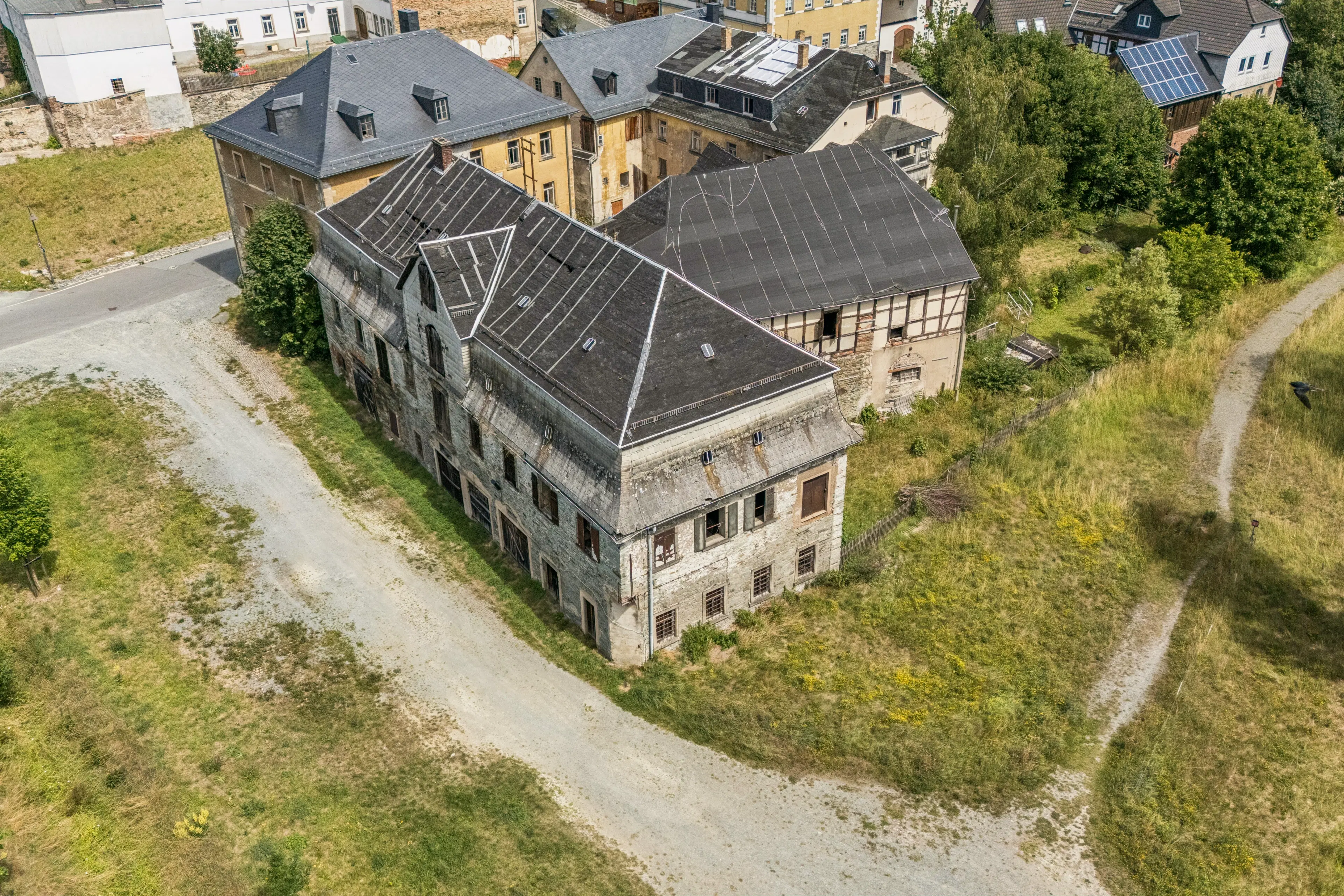 Idealistisch gebouw in Hirschberg, Thüringen - Duitsland