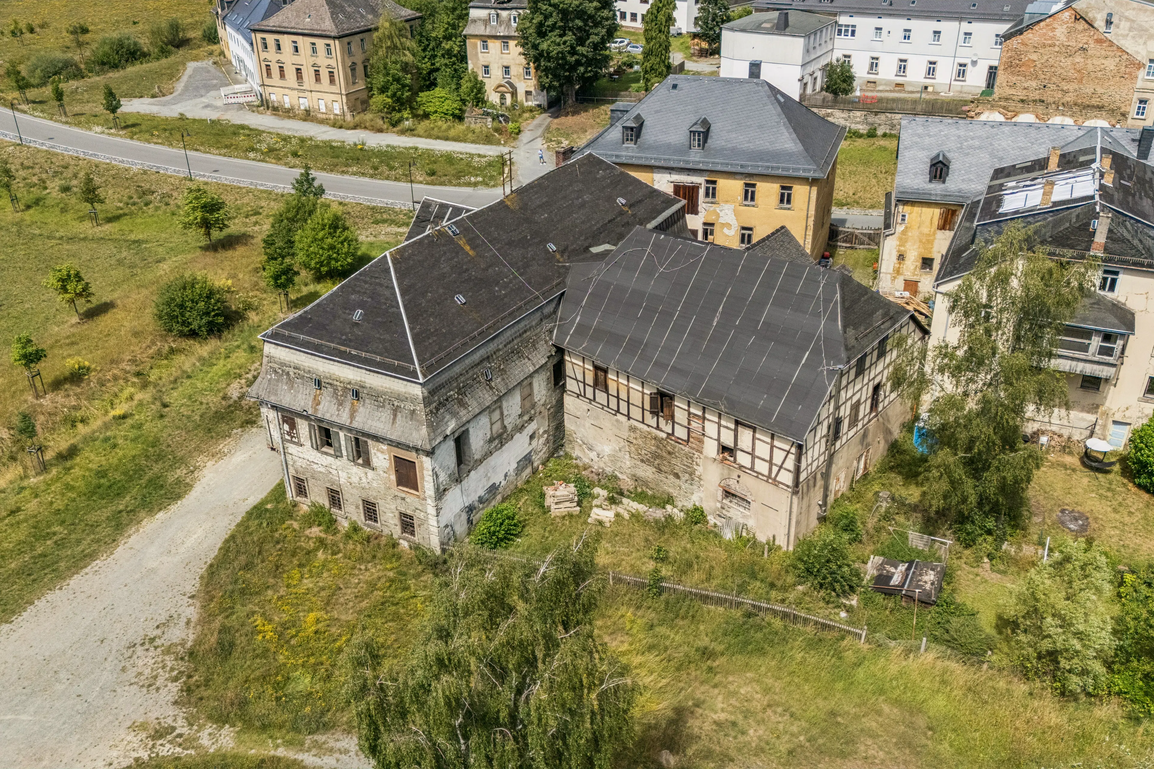 Idealistisch gebouw in Hirschberg, Thüringen - Duitsland