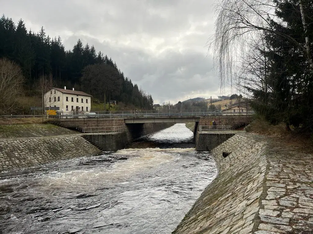 Gebouw met aangrenzend bosgebied in Schönheide - Duitsland