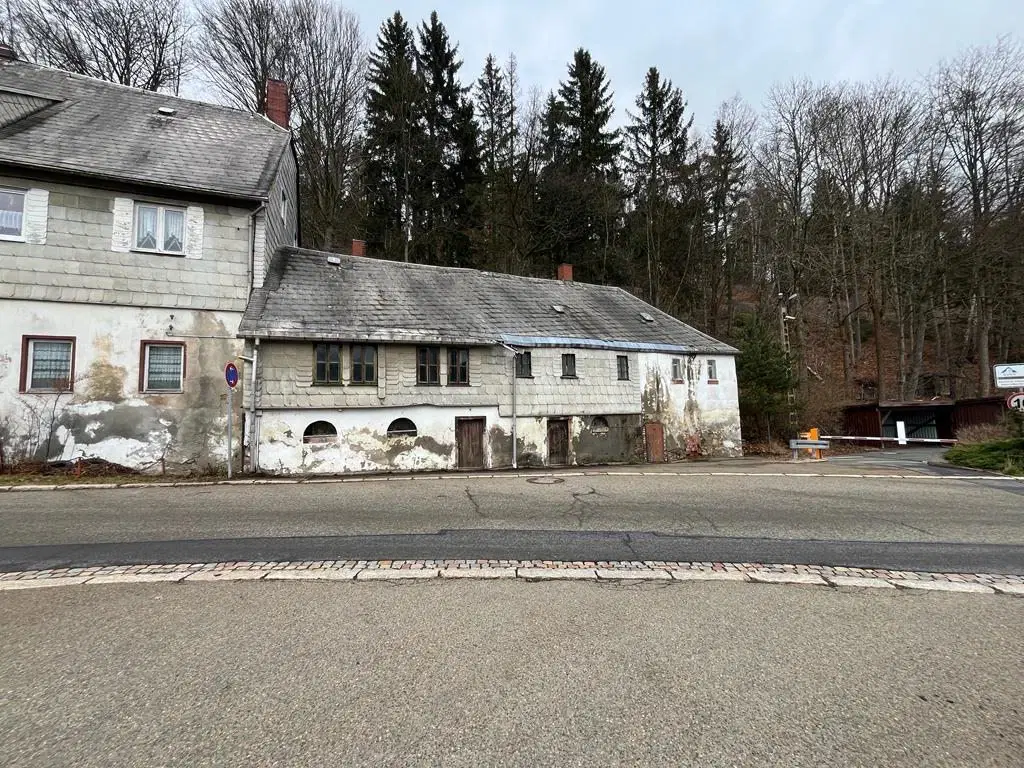 Gebouw met aangrenzend bosgebied in Schönheide - Duitsland