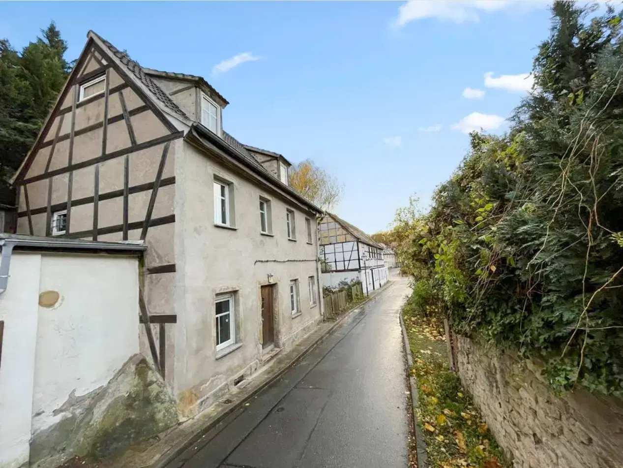 Vrijstaand object met 2 voormalige woningen en een schuur in Zeitz - Duitsland