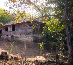 Woning met 2 verdiepingen, bijgebouwen en 2.500 m2 grond in Ostrov-upon-Danube - Bulgarije