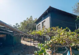 Woning met 2 verdiepingen, bijgebouwen en 2.500 m2 grond in Ostrov-upon-Danube - Bulgarije