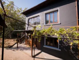 Woning met 2 verdiepingen, bijgebouwen en 2.500 m2 grond in Ostrov-upon-Danube - Bulgarije