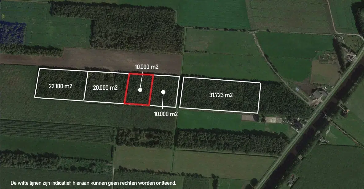 Perceel bosgrond (perceelnummer 1252) nabij het Stieltjeskanaal ong. te Dalen