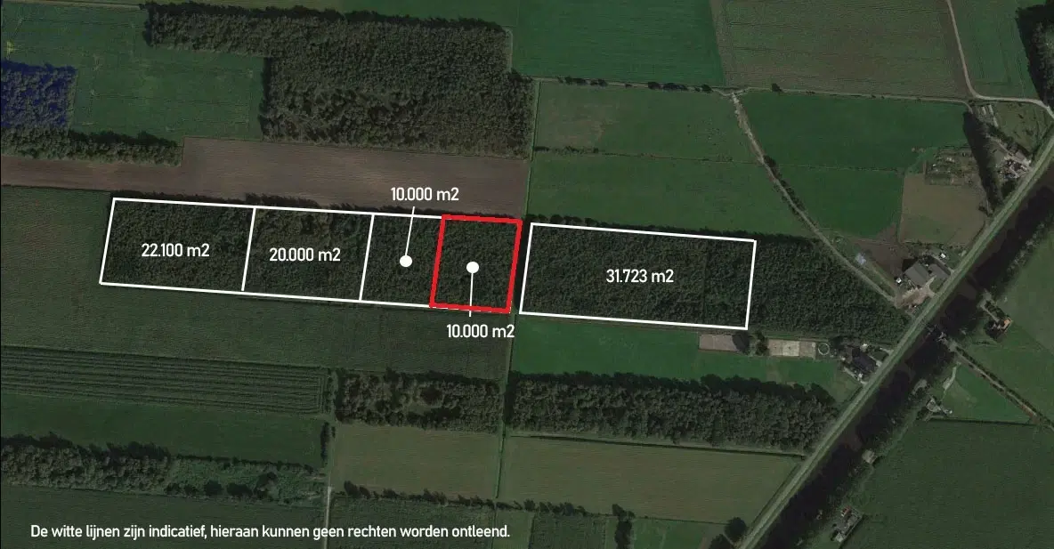 Perceel bosgrond (perceelnummer 1252) nabij het Stieltjeskanaal ong. te Dalen
