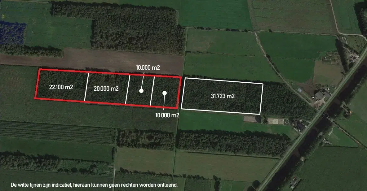 Combinatie - Perceel bosgrond (perceelnummer 1252) nabij het Stieltjeskanaal ong. te Dalen