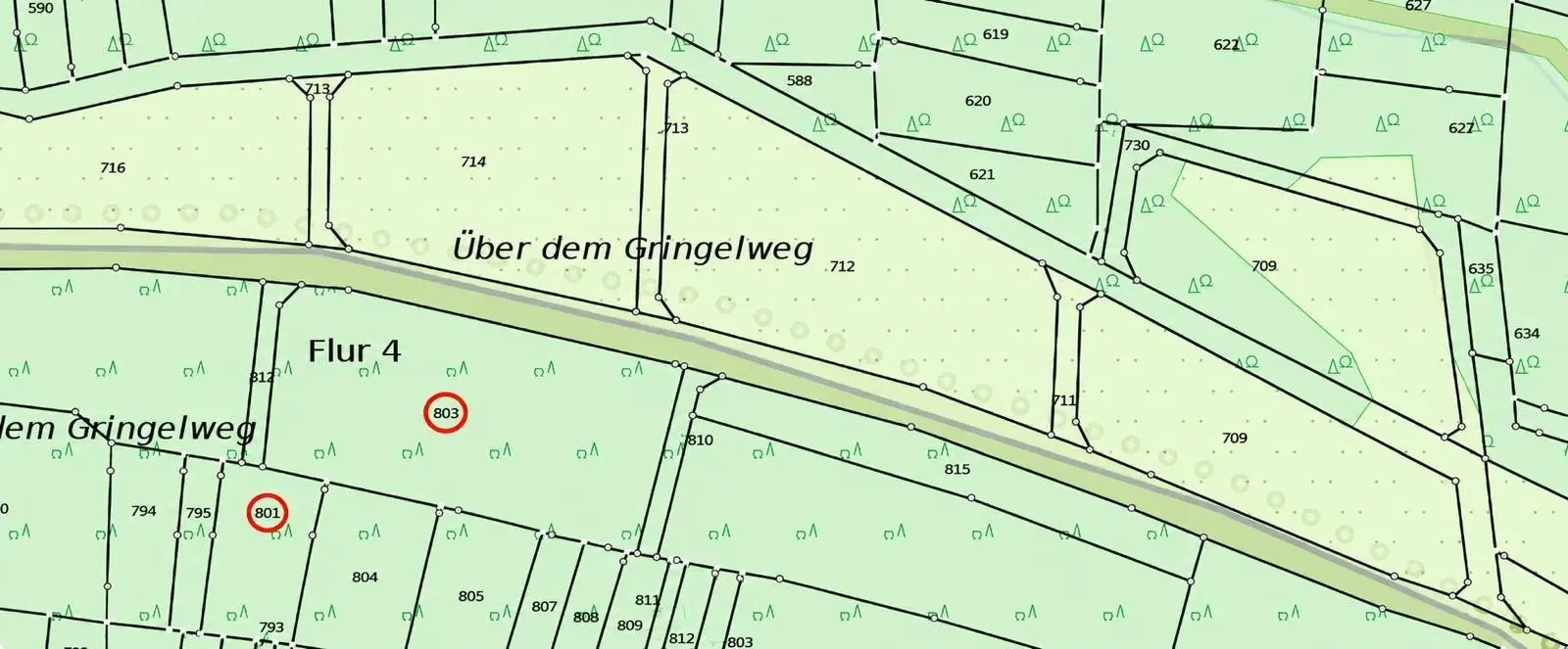 3.950 m² groen perceel nabij Ebenshausen, Thüringen - Duitsland